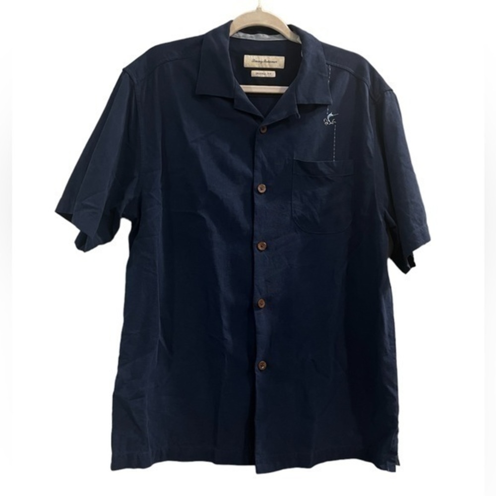 Tommy Bahama Marlin Shirt / Size Medium / 100% Silk